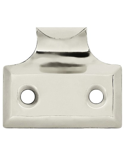 Stamped Brass Hook Style Sash Lift in Polished Nickel.
